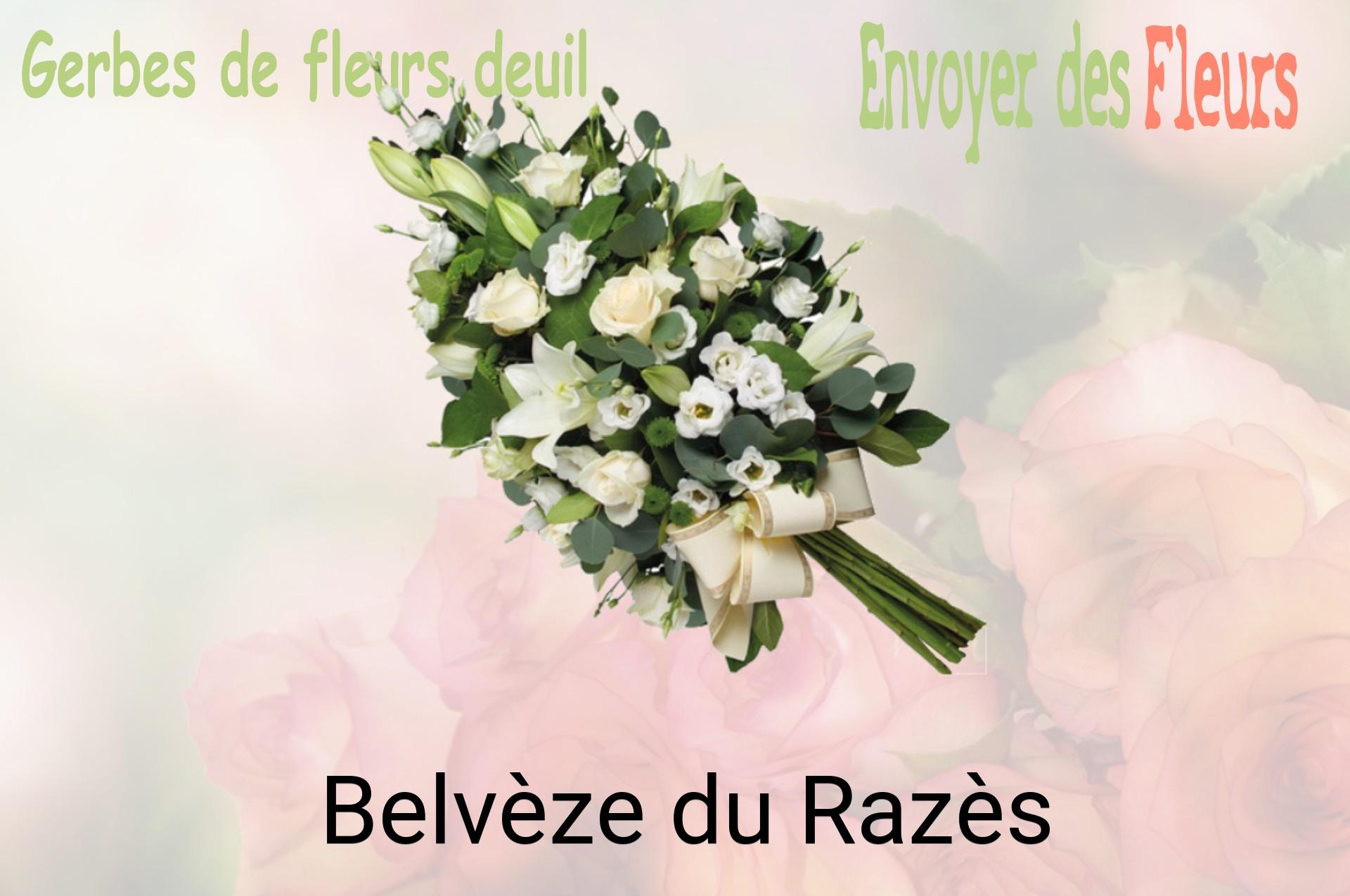 Gerbe de fleurs de deuil livrée à Belvèze-du-Razès